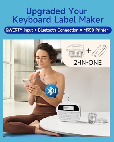 Phomemo M950 WTTTT Label Maker-1, White 7