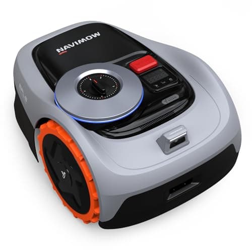 Segway Navimow i105N Robot Lawn Mower Perimeter Wire Free 1/8 Acre RTK+Vision Robotic Lawnmower, AI-Assisted Mapping, Virtual Boundary, APP Control, 58dB(A) Quiet, Multi-Zone Management