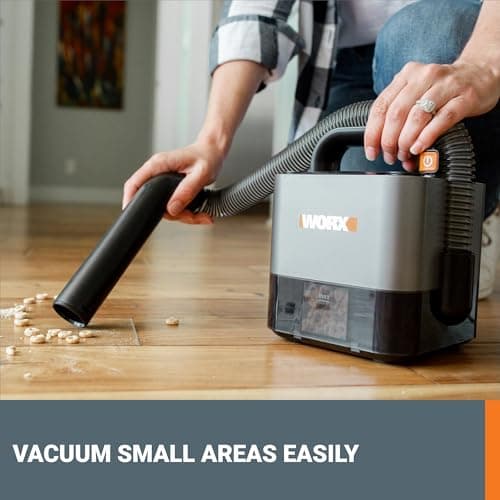 WORX WX030L 20V Power Share Cordless Cube Vac Compact Vacuum, Black 6
