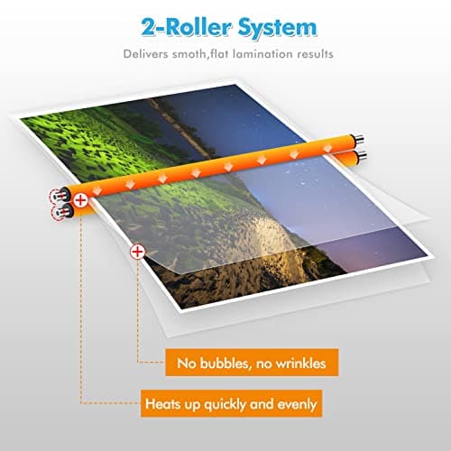 OurBrand A3 Laminator Machine with 50 Pouches, 13 Inch Thermal Laminator, Fast Warm-up, Paper Cutter, Corner Rounder, Perfect for Home Office School Use 6