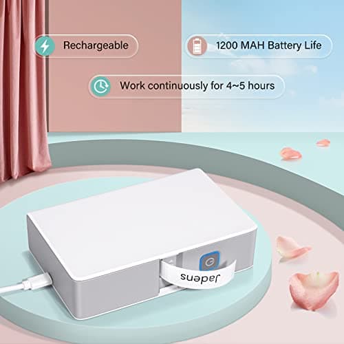 JADENS B18 Label Makers, Bluetooth Label Makers for Home, School & Office Organization, Portable Thermal Transfer Labeler, Support Color Printing, Multiple Font Styles, Rechargeable 6