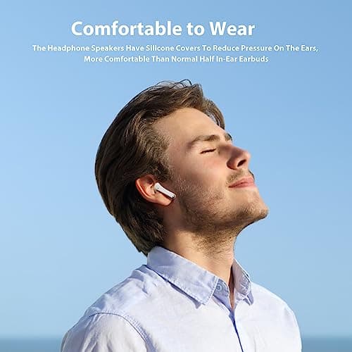 Wireless Earbuds for Samsung S25 Ultra S26 S24 S23 Fe S22+, 5.3 Bluetooth Earbuds Noise Isolating Ear Bud with Mic Touch HiFi Stereo Wireless Headphone for iPhone 17 Air 16 15 Pro Max 14 Plus/Pixel 10 7