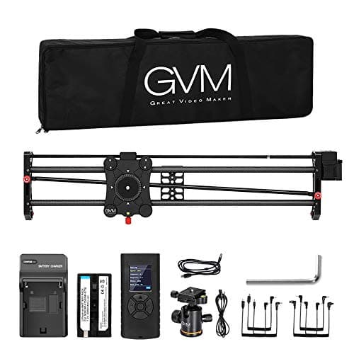 Camera Slider Track Dolly Slider Rail System with Motorized Time Lapse and Video Shot Follow Focus Shot and 120 Degree Panoramic Shooting 31" 80cm 13