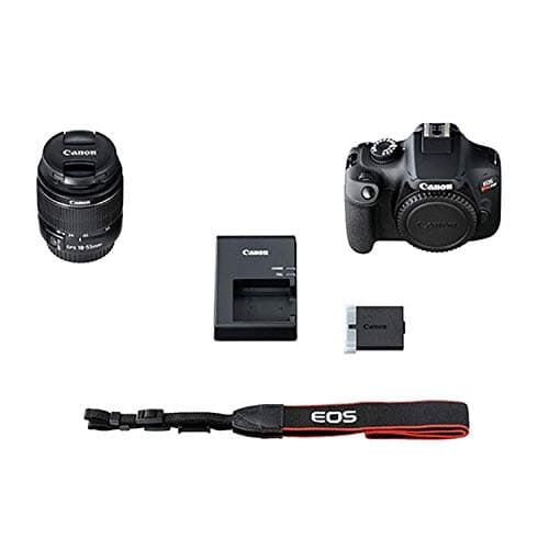 Canon EOS Rebel T100 (EOS 4000D) DSLR Camera w/EF-S 18-55mm F/3.5-5.6 Zoom Lens + 64GB Memory Card, Case, Hood, Grip-Pod, Filter Professional Photo Bundle (Renewed) 8