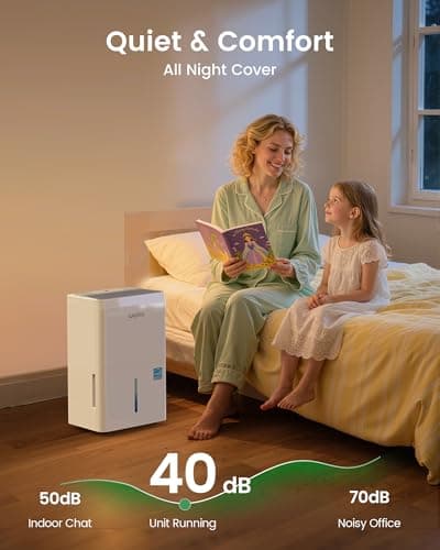 Waykar 150 Pint 2025 Energy Star Dehumidifier with Pump for Large Rooms up to 7,000 Sq. Ft. for Home, Basement, Commercial, Industrial, with Drain Hose & Tank, Auto Defrost, Smart Auto Comfort Mode 6