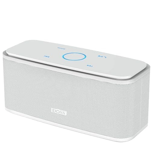 DOSS SoundBox Touch Wireless Bluetooth Speaker-12W HD Sound with Rich Bass, IPX5 Waterproof, 20H Playtime, Handsfree, for Gatherings, Home, Office, Outdoor, Travel-Upgraded