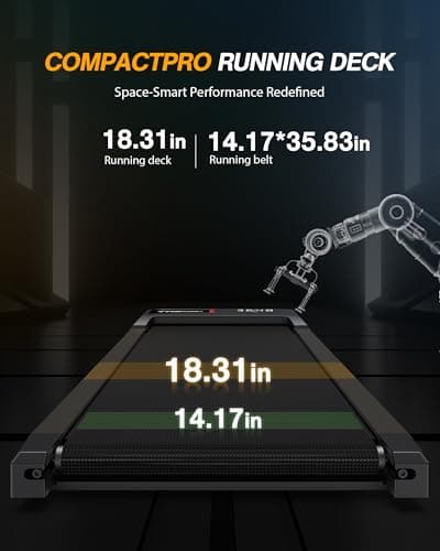 WELLFIT 10% Incline Walking Pad, Under Desk Treadmill for Home Office Small, Only 29lb Lightweight Smart Treadmill with Mute Remote Control, Portable Treadmills Work with KINOMAP Apple Health 5