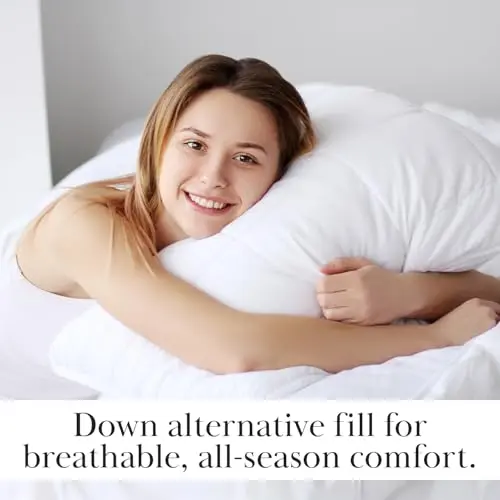 Southshore Fine Living, Inc. Twin XL Comforter for Dorm Room Bedding, Fluffy Down Alternative Comforter for Twin Bed, Ultra Soft & Cozy Machine Washable Dorm Bedspread, Steel Grey 9