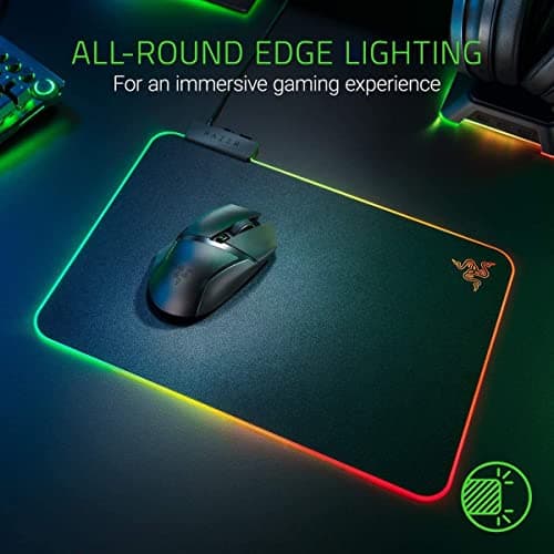 Razer Firefly Hard V2 RGB Gaming Mouse Pad: Customizable Chroma Lighting, Built-in Cable Management, Balanced Control & Speed, Non-Slip Rubber Base 6