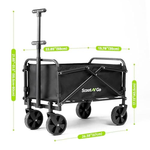 SCOOTNGO Mobility Scooters for Seniors, 4 Wheel Foldable Lightweight Airline Approved Mobility Scooter for Adults, Dual Batteries, Portable, No Assembly Needed (Silver Grey, with Folding Trailer) 5