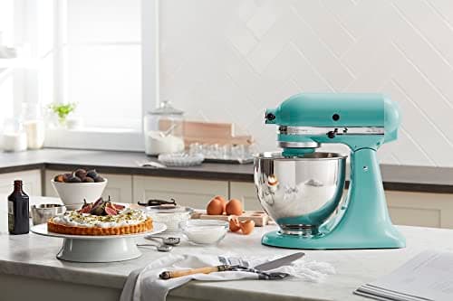 KitchenAid Artisan Series 5 Quart Tilt Head Stand Mixer with Pouring Shield KSM150PS, Aqua Sky 5