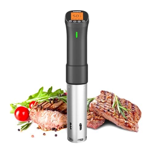 INKBIRD 2.4G Wifi Sous Vide Cooker ISV-200W, 1000W Sous Vide Machine, Remote Control Immersion Circulator with APP Recipes Timer Alarm Mobile Notification 3D Water Heating Ultra-Quiet