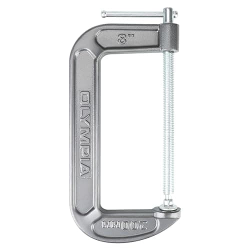 Olympia Tools C-Clamp (8" X 4") 38-148, Black