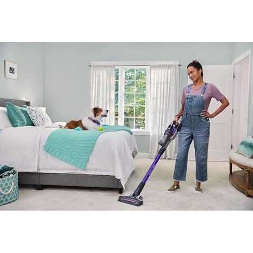 BLACK+DECKER Pet Hair Vacuum, Cordless Vacuum Cleaner Pet Hair, Up to 55 Minutes of Runtime, Interchangeable Floorhead, Maximum Suction, Multi-Surface, Light Weight, Powerseries Extreme (BSV2020P) 18