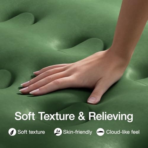 Zearna Air Mattress with Built in Pump - Upgraded Twin Blow Up Mattress, 2 Mins Quick Self Inflatable with Double Air Chamber,18"/550lbs Max, Strong Support, for Camping,Home,Guests,Portable Travel 5