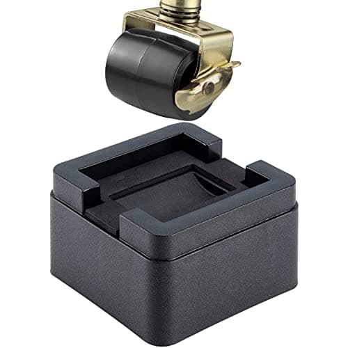 BTSD-home 2 Inch Heavy Duty Bed Risers 4 Inch Adjustable Bed Lifts Fits to All Wheels of Furniture, Sofa and Table, Couch Bed Frame Riser 4 Pack