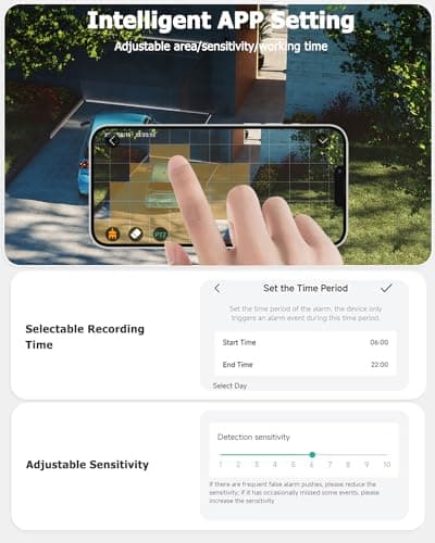 Rebluum Security Camera Wireless Outdoor, 2K Solar Security Camera,Battery Powered 360°PTZ Outdoor Camera,Color Night Vision,2-Way Audio,PIR Motion Detection,Compatible with Alexa 7