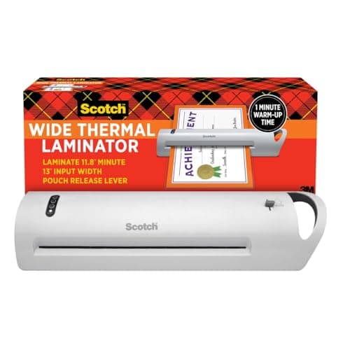 Scotch Thermal Laminator, Extra Wide 13 Inch Input, Ideal for Teachers, Small Offices, or Home (TL1302X)