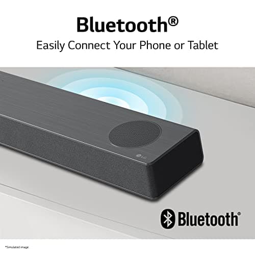 LG S80QR 5.1.3ch Sound bar with 4ch Rear Speakers, Center Up-Firing, Dolby Atmos DTS:X, Works with Airplay2, Spotify HiFi, Alexa, High-Res Audio, Synergy TV, Meridian 10