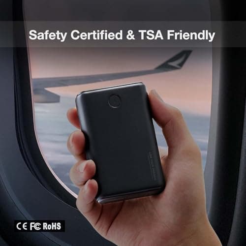 TIDEWE Power Bank, Rechargeable Battery Pack Suitable for Heated Clothes, USB-C 10000mAh Portable Charger with Dual Output Port for iPhone, Samsung Galaxy, and More（Include Power Bank & USB-C Only） 5