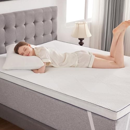 SOOSLEEPY Full Size Memory Foam Mattress Topper 3 Inch with Removable Soft Cover Ventilated Breathable Cooling Mattress Pad Portable Bed Topper for Back Pain and Pressure Relief, CertiPUR-US Certified 8
