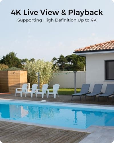 REOLINK 4K Security Cameras Wireless Outdoor System, Encrypted 1 Year Local Storage, Color Night Vision, 2.4/5GHz Wi-Fi, AI Detection, No Monthly Fee, Home Hub with 4X Eco Ultra+Solar Panel 7