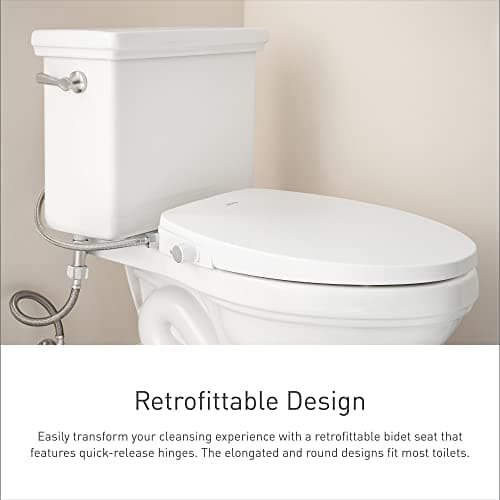 Moen Moen White 2-Series Standard Non-Electronic Bidet Seat for Elongated Seats, EB500-E 5