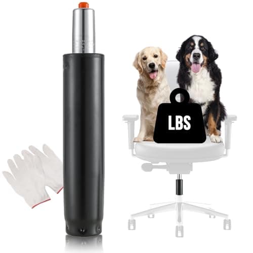 AMGSH Office Chair Cylinder Replacement - Heavy Duty Hydraulic Piston for Most Swivel Chairs (Black, 5" Travel Length)
