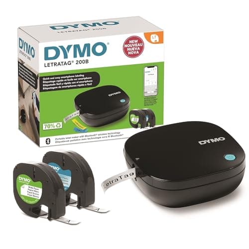 DYMO LetraTag 200B Portable Thermal Bluetooth Label Maker, 1.77 x 4.72 x 4.72