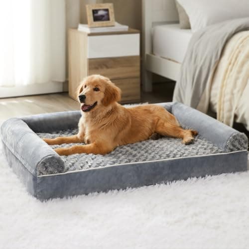 BFPETHOME Dog Beds for Large Dogs, Orthopedic Dog Bed for Medium Large Dogs,Big Waterproof Couch Pet Bed with Removable Washable Cover 9