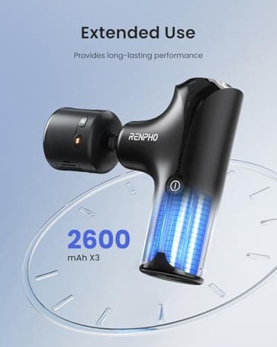 RENPHO Mini Thermacool Massage Gun with Heat and Cold, Professional Pocket-Sized Percussion Massager, FSA Eligible HSA, Portable Deep Tissue Massager, Quiet Operation with Travel Carry Bag 6