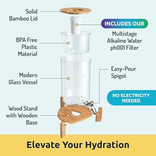 Invigorated Water Alkaline Water Purification Unit, White, Plastic, pH001 Filter Included, Convenient Anti-Slip Design 5