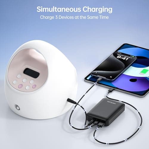 Rechargeable DC 12V Battery Pack PD45W USB-C Power Bank 15000mAh for LED Lights/Strips, Spectra Breast Pump, Telescope Mount, CCTV Camera, Milwaukee M12 Heated Jackets/Vests, iPhone, MacBook, Switch 7