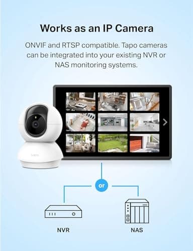 TP-Link Tapo Pan/Tilt Security Camera for Baby Monitor, Pet Camera w/Motion Detection, 1080P, 2-Way Audio, Night Vision, Cloud & SD Card Storage, Works with Alexa & Google Home (Tapo C200) 7
