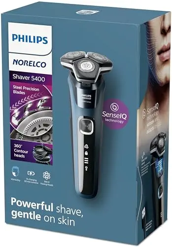 Philips Norelco Shaver 5400, Rechargeable Wet & Dry Shaver with Pop-Up Trimmer, S5880/81 9