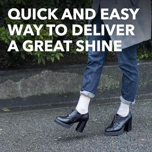 KIWI Express Shoe Shine Sponge | Leather Care for Shoes, Boots, Furniture, Jacket, Briefcase and More | Black, 0.23 Fl Oz (Pack of 1) 5
