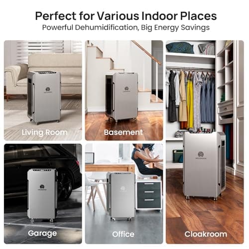 ARGENDON 70 PPD Energy Star Dehumidifier for Basement, Commercial Dehumidifier with Pump and Drain Hose - High-Capacity Moisture and Humidity Control for Homes, Industrial Use, and Large Space 8