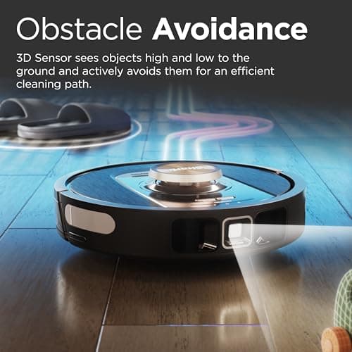 Shark RV2820AE Detect Pro Self-Empty Robot Vacuum with Bagless, 60-day Capacity HEPA Base, 3 Detect & React Technologies, Auto Deep-Clean on Carpets and Hardfloors, NeverStuck Tech, Wi-Fi Black/Bronze 8
