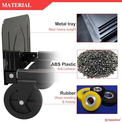 3 in 1 Convertible Hand Truck Dolly Cart with Wheels Collapsible/Folding handtruck Dolly / 2 Straps/Adjustable Height/for Luggages/Cartons/Warehouse/Supermarket/Office / 500 Lbs Load 8