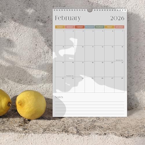 Beautiful 2026 Wall Calendar - Runs from January 2026 until July 2027 - Large 15" x 10" Office Wall Calendar for Easy Organizing 7