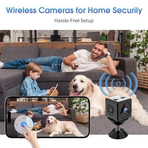 Mini Hidden Camera, Spy Camera WiFi, 2K HD Long Standby Time Compact Camera with Nanny Cam, Indoor Wireless Hidden Security Camera with Mobile Control for Home Monitoring 6