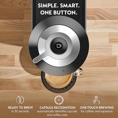 Nespresso Vertuo Next Deluxe Coffee and Espresso Maker, Pure Chrome with Aeroccino Milk Frother,1.1 liter, Black,Dark Chrome 2