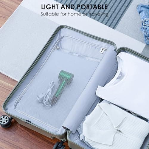 Professional Hair Dryer - 150000 RPM High-Speed, Negative Ionic for Fast Drying and Hair Care. Low Noise, 4 Temps/2 Speeds, Lightweight with Magnetic Nozzle. (Green) 9