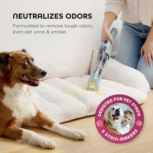 Shark StainForce Cordless Portable Spot, Stain, & Odor Remover System for Carpets, Area Rugs, Upholstery, Stairs, with Storage Caddy, Accessories, and Full-Size Cleaning Solution, HX101 (New) 9