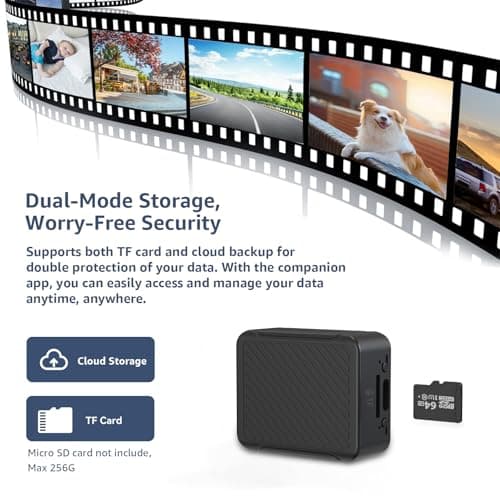 Liretope 4K HD Indoor Camera for Indoor Security with App Control Motion Detection & Night Vision Wireless WiFi Rechargeable Pet Camera for Home/Office Phone App Control & Real-Time Alerts 8