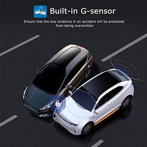 ORSKEY Dash Cam Front and Rear 1080P Full HD Dual Dash Camera in Car Camera Dashboard Camera Dashcam for Cars 170 Wide Angle with 3.0" LCD Display Night Vision and G-Sensor 5