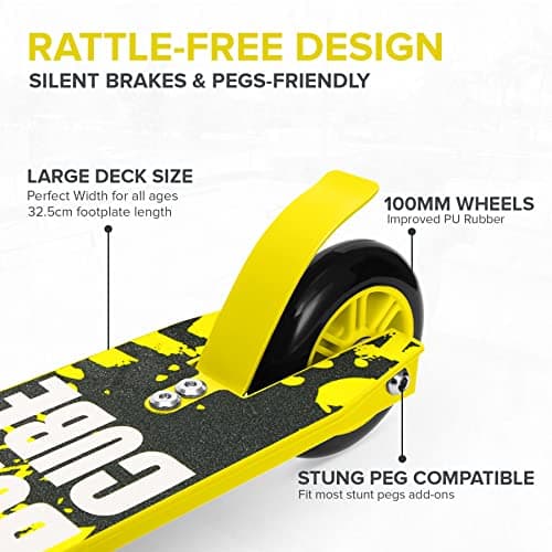 BOLDCUBE Stunt Scooter for Kids Ages 6-12 8-12 Years | Freestyle Pro 360° | Aluminium Deck | ABEC 7 | Micro Crystalized Deck 5
