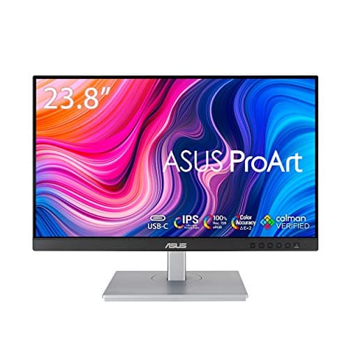 ASUS ProArt Display PA247CV 24-inch Monitor – IPS, Full HD (1920 x 1080), 100% sRGB, 100% Rec. 709, Color Accuracy ΔE < 2, Calman Verified, USB-C, Compatible with Laptop & Mac Monitor