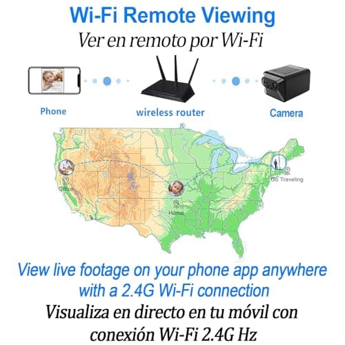 W-A2 2K Mini Wireless Security Camera with Hotspot, Color Night Vision, Long Standby Time, Motion Detection, Cloud Storage (W-A2) 6