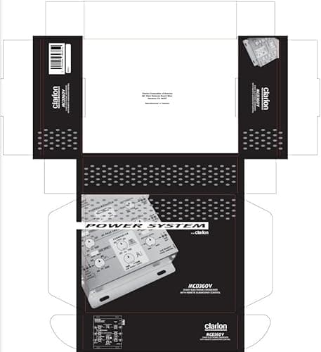 Clarion MCD360V 3-Way 6 Channel RCA Inputs Electronic Crossover with Remote Subwoofer Level Control Adjustable Level Output for Front Rear Subwoofer 11
